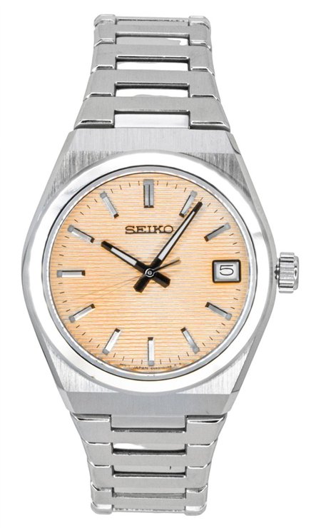Seiko Classic Stainless Steel Salmon Dial Quartz SUR577P1 100M Women's Watch