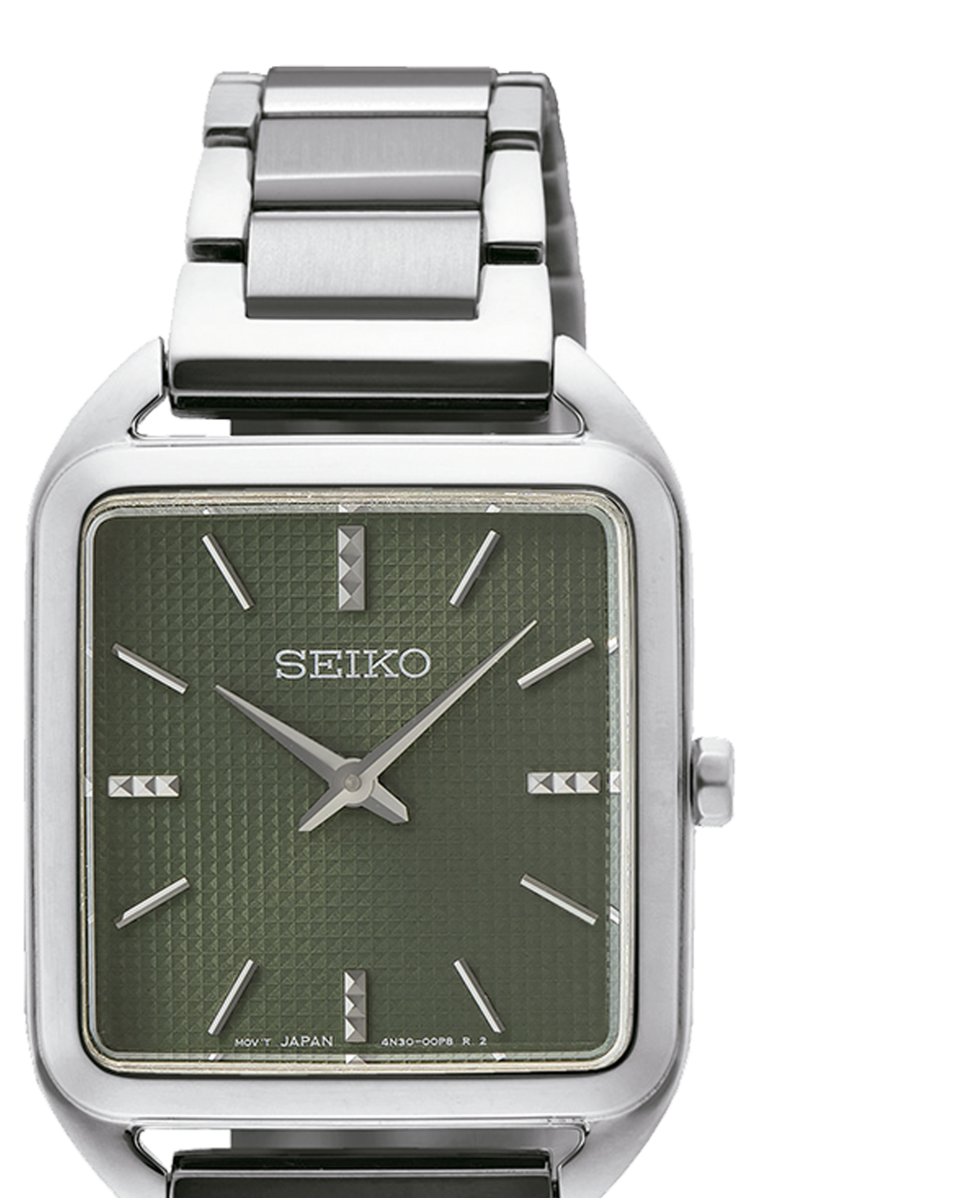 Seiko Essentials Stainless Steel Green Dial Quartz SWR075P1 Women's Watch 9 Seiko Essentials Stainless Steel Green Dial Quartz SWR075P1 Women's Watch - Image 9