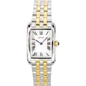 Seiko Two Tone Stainless Steel Silver Dial Quartz SWR087P1 Women's Watch