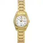 Seiko 5 Gold Tone Stainless Steel White Dial Automatic SYMK30K1 Women's Watch