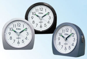 ELITE SVEGLIA ANALOGICA NERA / BLACK ALARM CLOCK (T 1923B) Unisex WATCHES