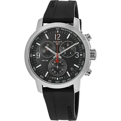 Tissot PRC 200 T-Sport Chronograph Black Dial Quartz Diver's T114.417.17.057.00 200M Men's Watch