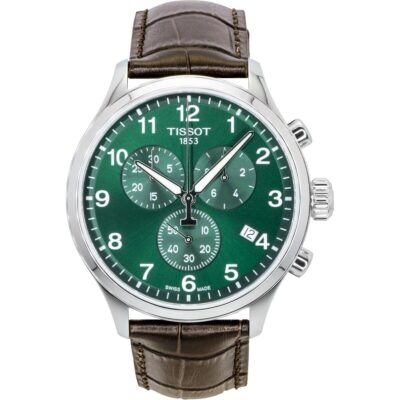 Tissot Chrono XL Classic Chronograph Stainless Steel Green Dial Quartz T116.617.16.092.00 100M Men's Watch
