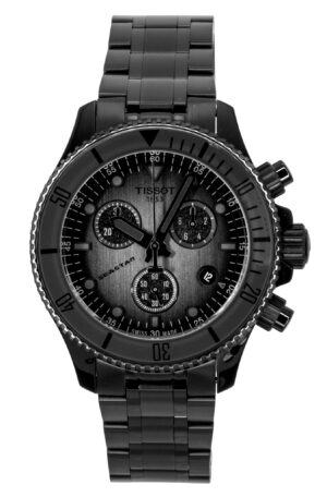 Tissot Seastar 1000 Chronograph Black Stainless Steel Black Dial Quartz Diver's T120.217.33.061.00 300M Men's Watch