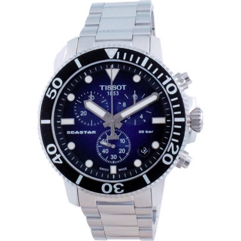 Tissot T-Sport Seastar 1000 Chronograph Quartz Diver's T120.417.11.041.01 T1204171104101 300M Men's Watch