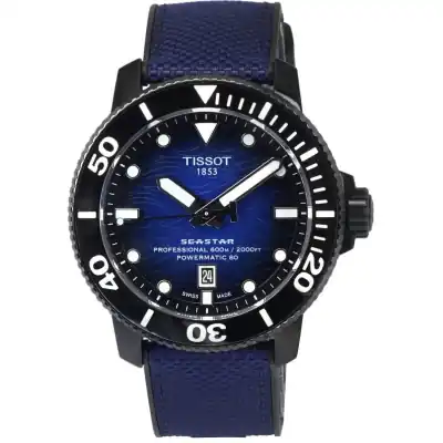 Tissot T-Sport Seastar 2000 Professional Powermatic 80 Diver's T120.607.37.041.00 T1206073704100 600M Men's Watch