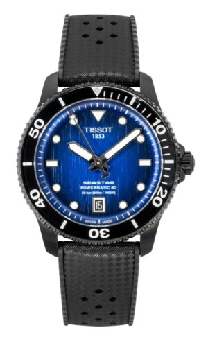 Tissot Seastar 1000 Synthetic Strap Blue Dial Automatic Diver's T120.807.37.041.00 300M Men's Watch
