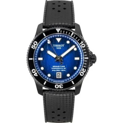 Tissot Seastar 1000 Synthetic Strap Blue Dial Automatic Diver's T120.807.37.041.00 300M Men's Watch
