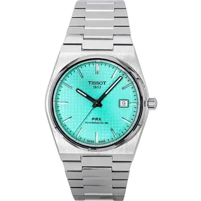 Tissot PRX Powermatic 80 Stainless Steel Light Green Dial Automatic T137.407.11.091.01 100M Men's Watch