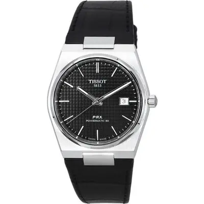 Tissot PRX T-Classic Powermatic 80 Black Dial T137.407.16.051.00 T1374071605100 100M Men's Watch