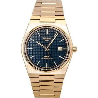 Tissot PRX Rose Gold Stainless Steel Blue Dial Automatic T137.407.33.041.00 100M Men's Watch
