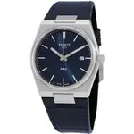 Tissot T-Classic PRX Leather Strap Blue Dial Quartz T137.410.16.041.00 100M Men's Watch