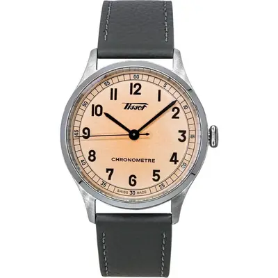 Tissot Heritage 1938 Leather Strap Pink Dial Automatic T142.464.16.332.00 Men's Watch