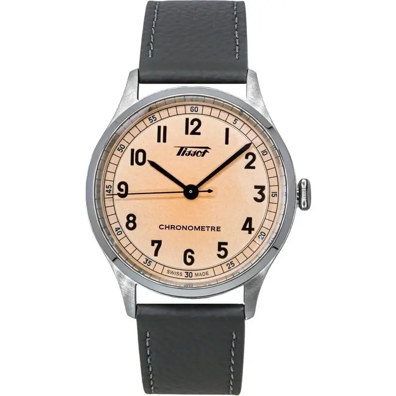 Tissot Heritage 1938 Leather Strap Pink Dial Automatic T142.464.16.332.00 Men's Watch