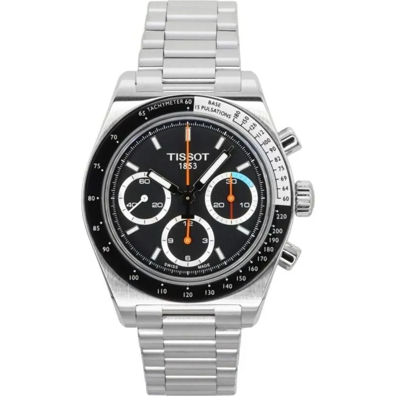 Tissot PR516 Chronograph Stainless Steel Black Dial Automatic T149.459.21.051.00 100M Men's Watch
