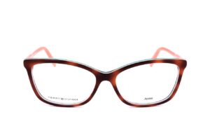 Tommy Hilfiger Unisex Eyeglasses (TH 1318 HAVANA CREAM TURQUOISE PEACH)
