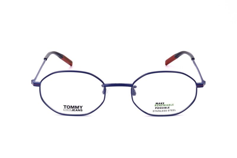 Tommy Hilfiger Unisex Eyeglasses (TJ 0022 MATTE BLUE RED)
