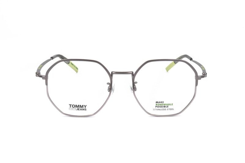 Tommy Hilfiger Unisex Eyeglasses (TJ 0055_F MATTE DARK RUTHENIUM)