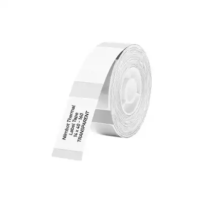 NIIMBOT D11/D110/D101/H1S Thermal Label 14x40mm - 160 Labels Per Roll - Transparent