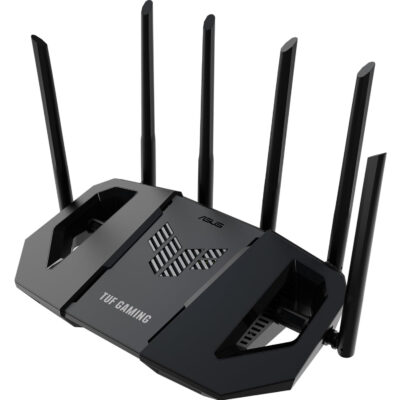 ASUS TUF Gaming BE6500 Wi-Fi 7 Dual-Band Gaming Router – Extendable with Quad 2.5Gb Ports