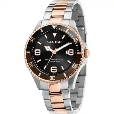 Refurbished Sector 230 Black Dial Two Tone Stainless Steel Quartz R3253161019 100M Men's Watch