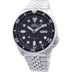 Refurbished Seiko Stainless Steel Black Dial Automatic Diver's SKX007K2 200M Men's Watch