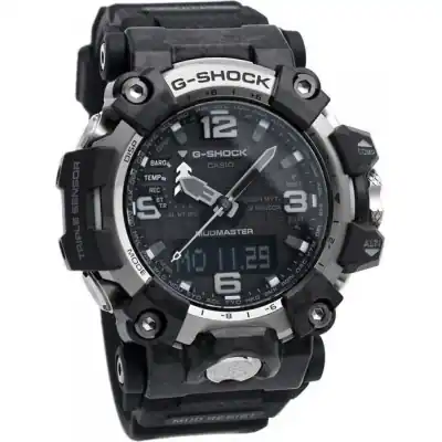 Refurbished Casio G-Shock Mudmaster Analog Digital Black Dial Solar GWG-2000-1A1 200M Men's Watch