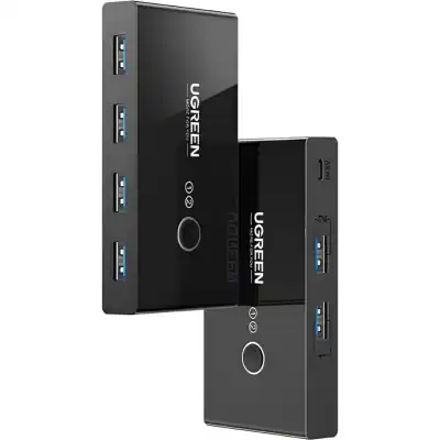 UGREEN USB 3.0 4-Port Switch Box, with 1.5m USB Cables