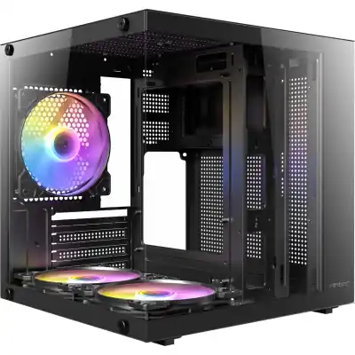 Antec VCX10M RGB Micro-ATX | ITX ARGB Mini -Tower Gaming Chassis - Black