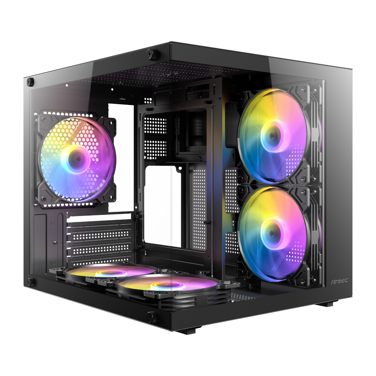 Antec VCX20M RGB Elite Micro-ATX | ITX Mini-Tower Gaming Chassis - Black 1 Antec VCX20M RGB Elite Micro-ATX | ITX Mini-Tower Gaming Chassis - Black