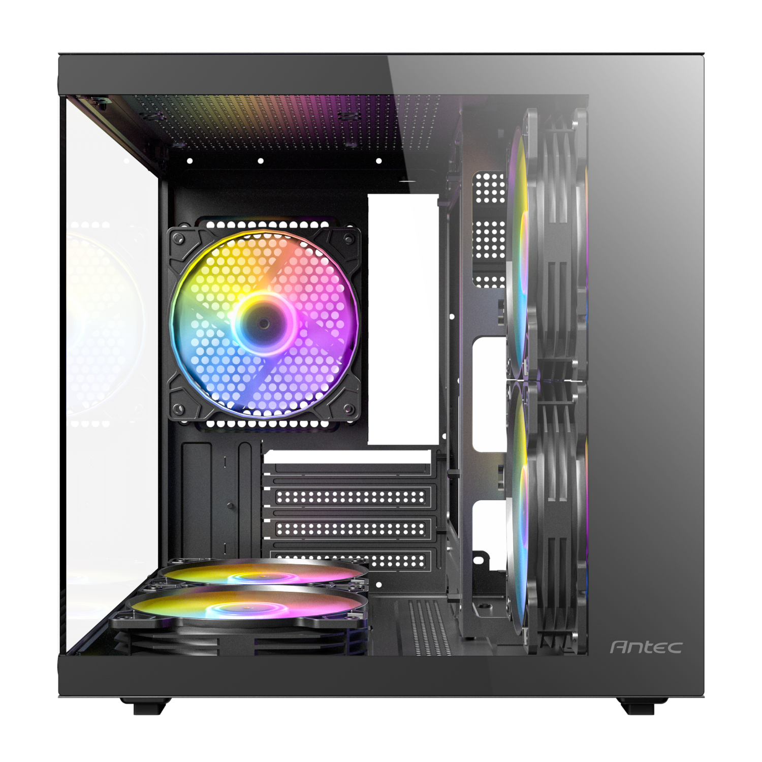 Antec VCX20M RGB Elite Micro-ATX | ITX Mini-Tower Gaming Chassis - Black 2 Antec VCX20M RGB Elite Micro-ATX | ITX Mini-Tower Gaming Chassis - Black - Image 2