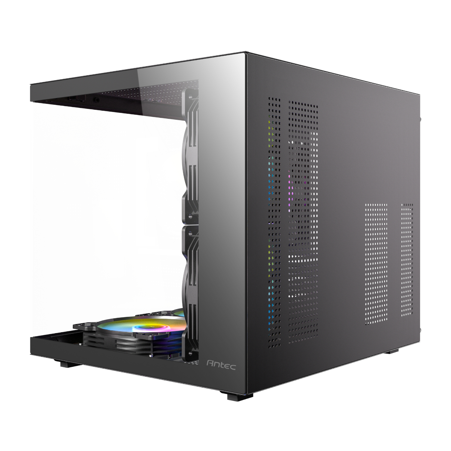 Antec VCX20M RGB Elite Micro-ATX | ITX Mini-Tower Gaming Chassis - Black 3 Antec VCX20M RGB Elite Micro-ATX | ITX Mini-Tower Gaming Chassis - Black - Image 3