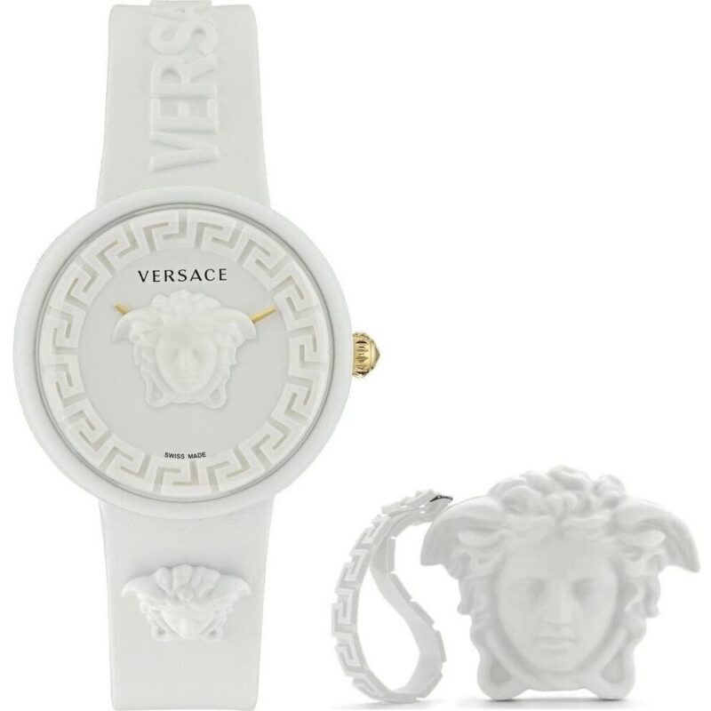 Versace Medusa Pop + Versace White Silicon Purse (VE6G00123) Women WATCHES Versace Medusa Pop + Versace White Silicon Purse (VE6G00123) Women WATCHES