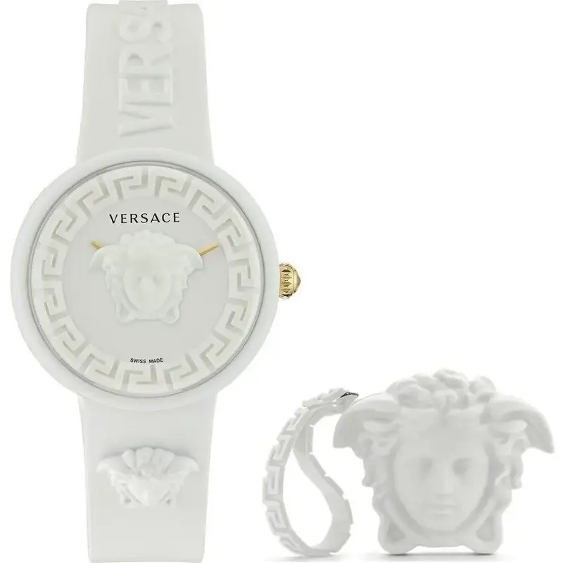Versace Medusa Pop + Versace White Silicon Purse (VE6G00123) Women WATCHES