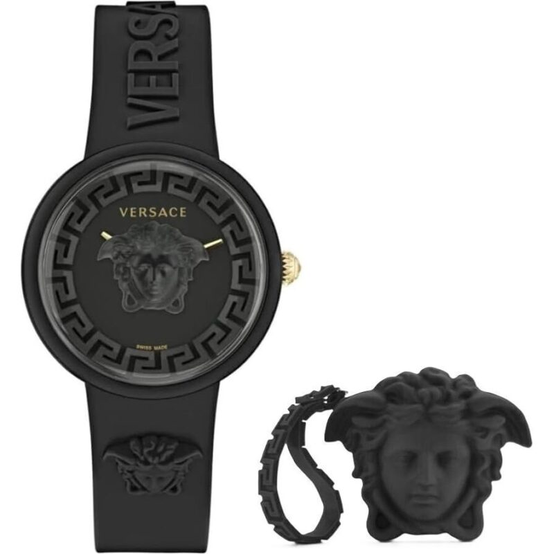Versace Medusa Pop + Versace Black Silicon Purse (VE6G00223) Women WATCHES Versace Medusa Pop + Versace Black Silicon Purse (VE6G00223) Women WATCHES