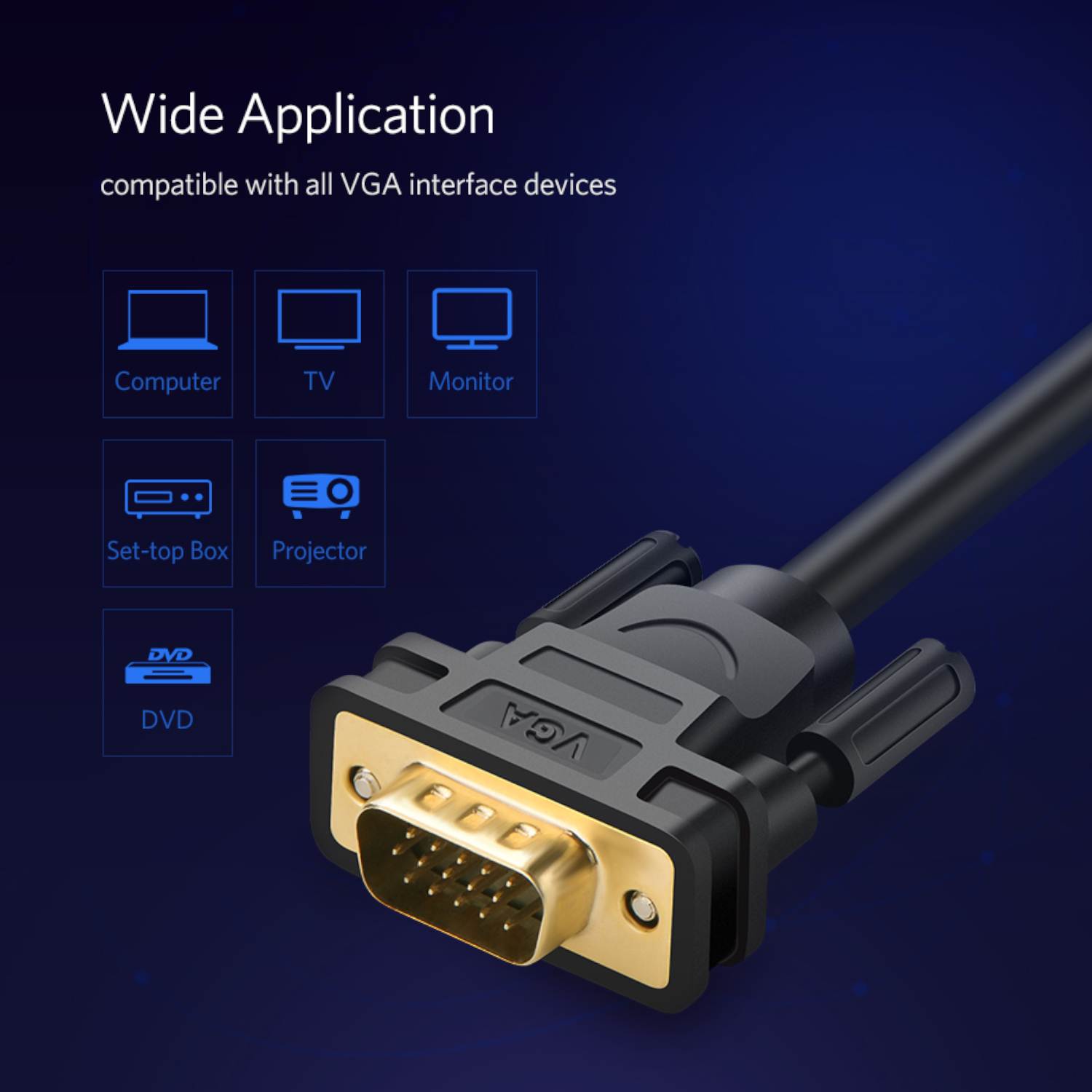 UGreen VG101 VGA Male to Male Cable 1.5M - Image 6