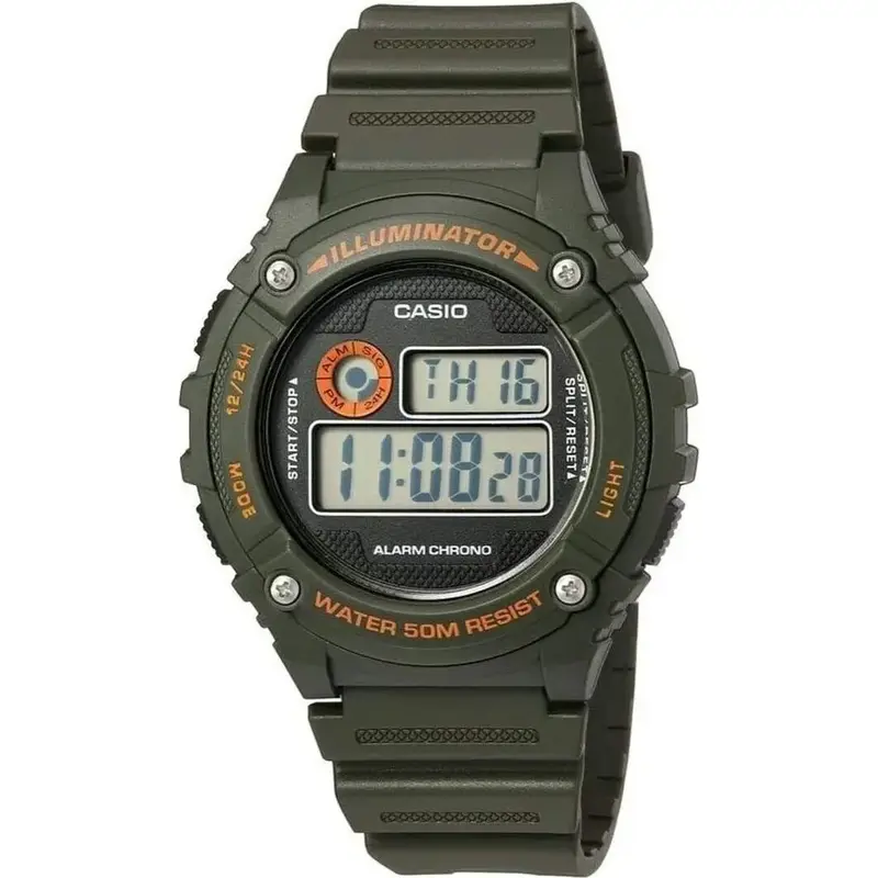 Casio Sport Illuminator - Green (W-216H-3BVDF) Men WATCHES