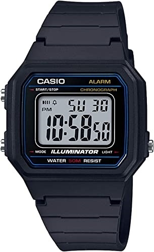 Casio Timeless Collection sport illuminator wr 50m, alarm, chronograph - black (w-217h-1avdf) - Unisex Watch 1 Casio Timeless Collection Sport Illuminator Wr 50m