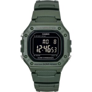 Casio Standard Digital Resin Strap Quartz W-218H-3BV Men's Watch