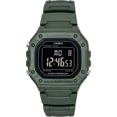 Casio Standard Digital Resin Strap Quartz W-218H-3BV Men's Watch