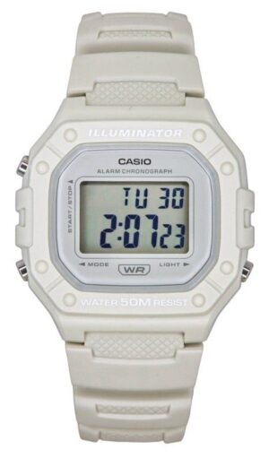 Casio Youth Digital Resin Strap Quartz W-218HC-8AV Unisex Watch