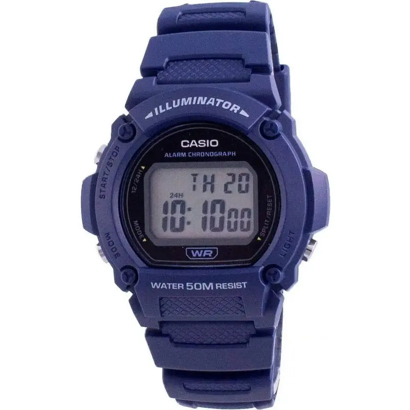 Casio Youth Illuminator Digital W-219H-2A W-219H-2 Men's Watch