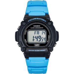 Casio Standard Digital Blue Resin Strap Quartz W-219H-2A2V Men's Watch