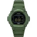 Casio Standard Illuminator Digital Green Resin Strap Quartz W-219HC-3B Men's Watch