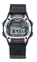 Casio Standard Digital Leather And Cloth Strap Quartz W-220HF-8AV Unisex Watch