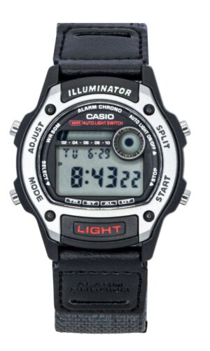 Casio Standard Digital Leather And Cloth Strap Quartz W-220HF-8AV Unisex Watch