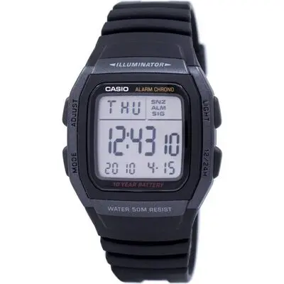Casio Youth Digital Illuminator W-96H-1BVDF W96H-1BVDF Men's Watch