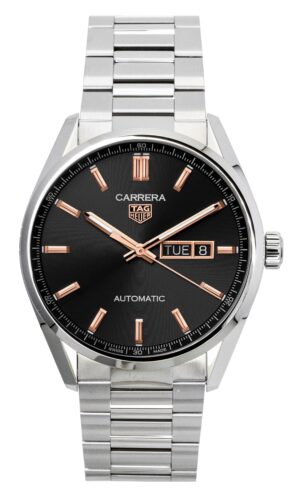 Tag Heuer Carrera Stainless Steel Black Dial Automatic WBN2013.BA0640 100M Men's Watch