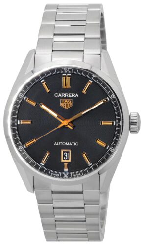 Tag Heuer Carrera Stainless Steel Black Dial Automatic WBN2113.BA0639 100M Men's Watch
