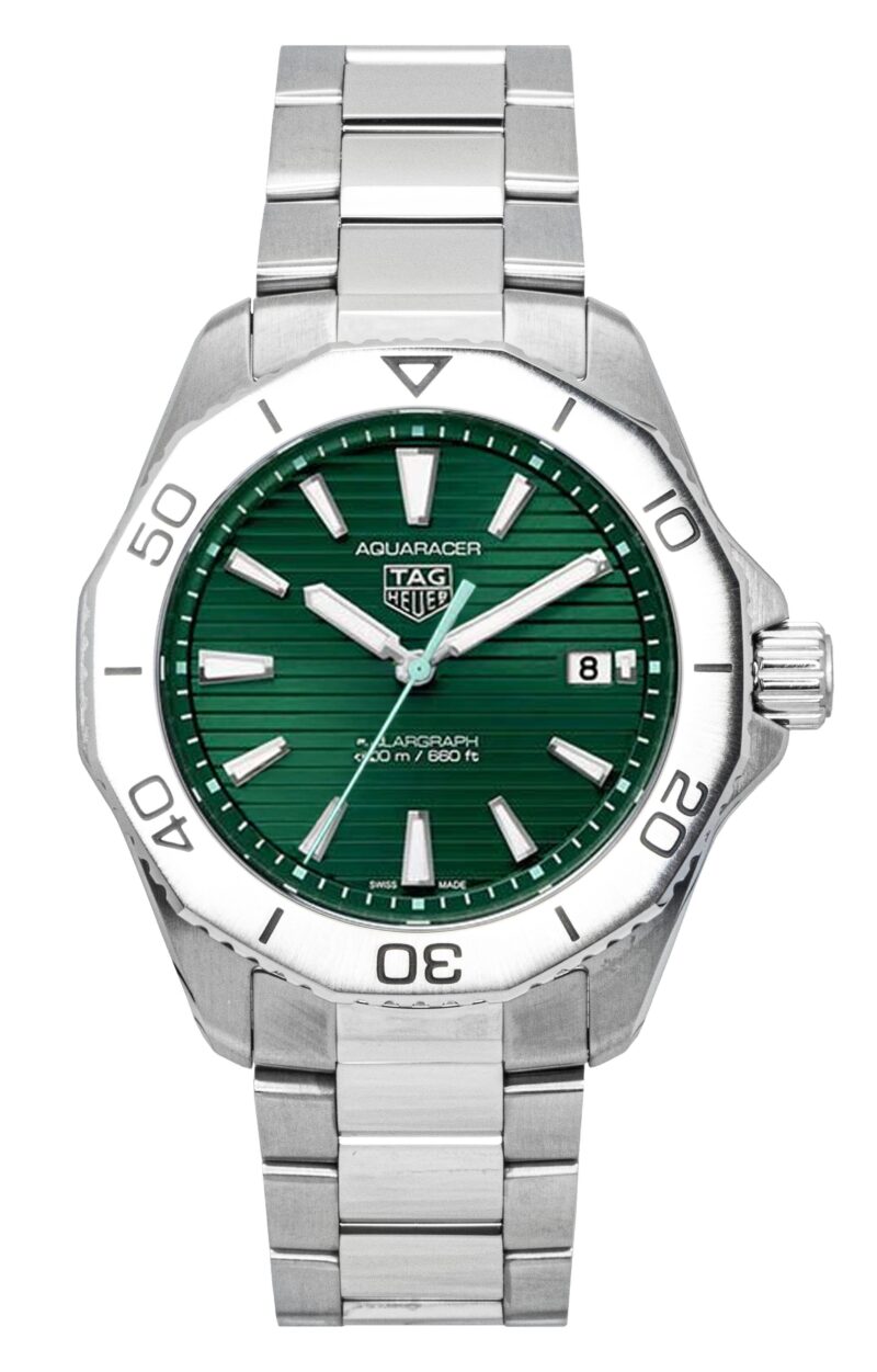Tag Heuer Aquaracer Solargraph Stainless Steel Green Dial Quartz Diver's WBP1115.BA0000 200M Men's Watch Tag Heuer Aquaracer Solargraph Stainless Steel Green Dial Quartz Diver's WBP1115.BA0000 200M Men's Watch
